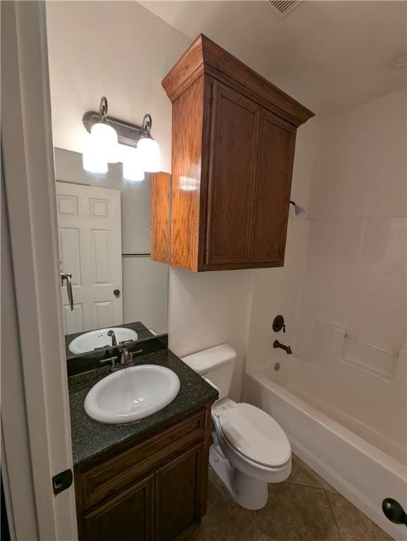 2905 Dante Dr, Corpus Christi, TX 78415 - full bath with vanity, tile patterned flooring, and bathtub / shower combination