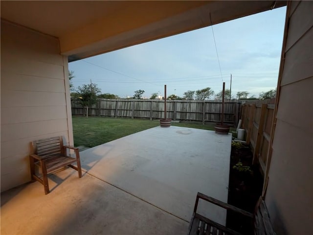 2905 Dante Dr, Corpus Christi, TX 78415 - fenced backyard with a patio
