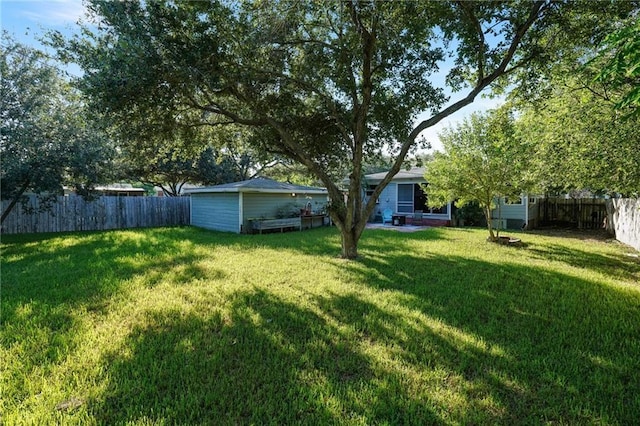 1011 Ponder St, Corpus Christi, TX 78404 - view of yard with a fenced backyard