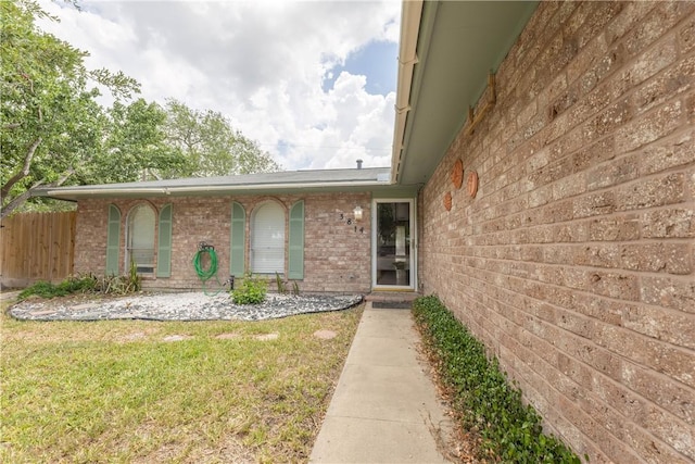 3814 Whitney Dr, Corpus Christi, TX 78410 - entrance to property featuring brick siding