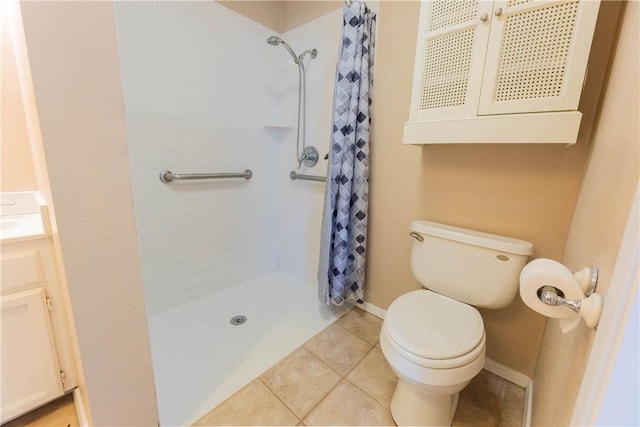 3814 Whitney Dr, Corpus Christi, TX 78410 - bathroom featuring a stall shower, tile patterned floors, and vanity