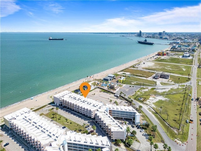 3938 Surfside Blvd Unit 1316, Corpus Christi, TX 78402 - aerial view of property's location with waterfront with a beach