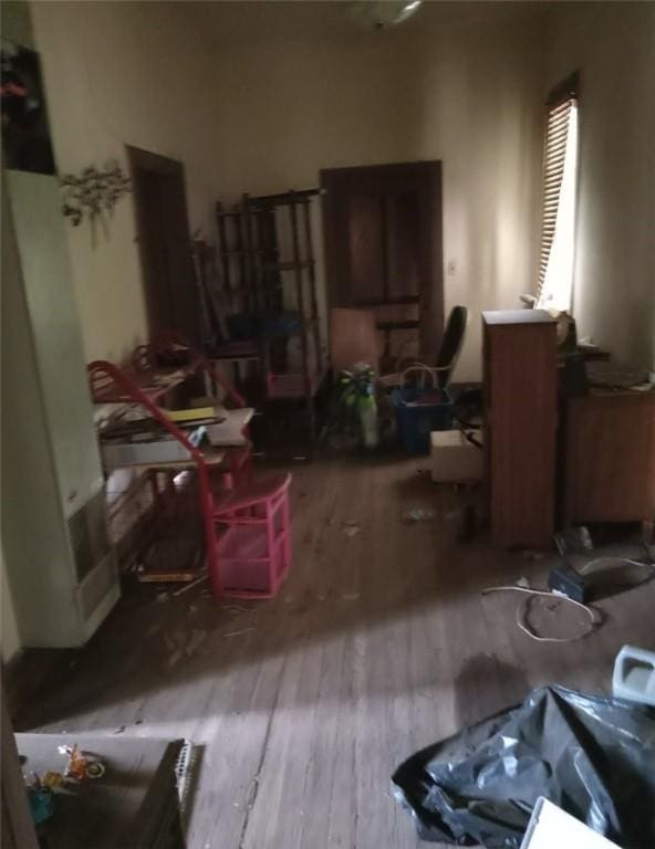 miscellaneous room featuring wood finished floors