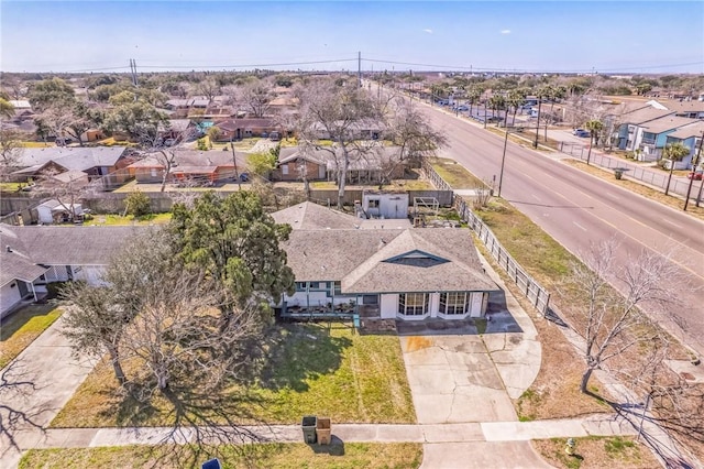 drone / aerial view featuring a residential view