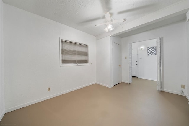 4613 Marks Dr, Corpus Christi, TX 78411 - spare room featuring ceiling fan and baseboards