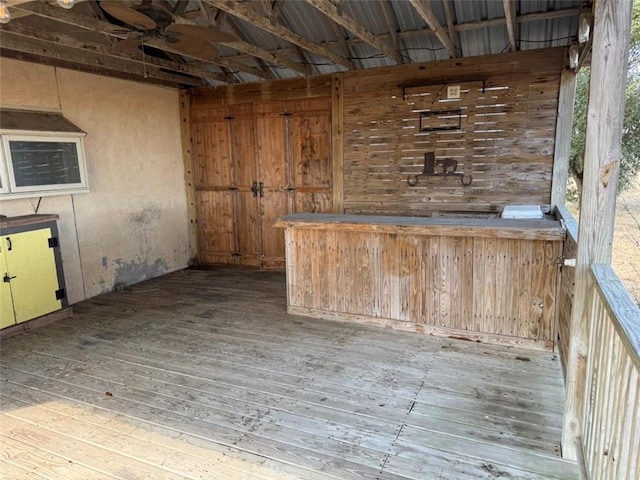 bar featuring wood-type flooring