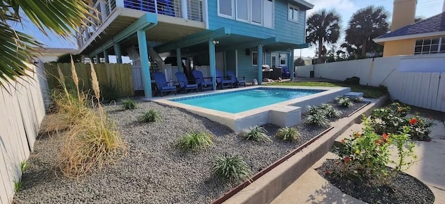 3 Mazatlan Dr, Rockport, TX 78382 - view of pool with a fenced backyard