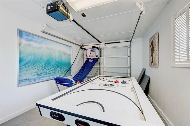 3 Mazatlan Dr, Rockport, TX 78382 - playroom featuring a garage and baseboards