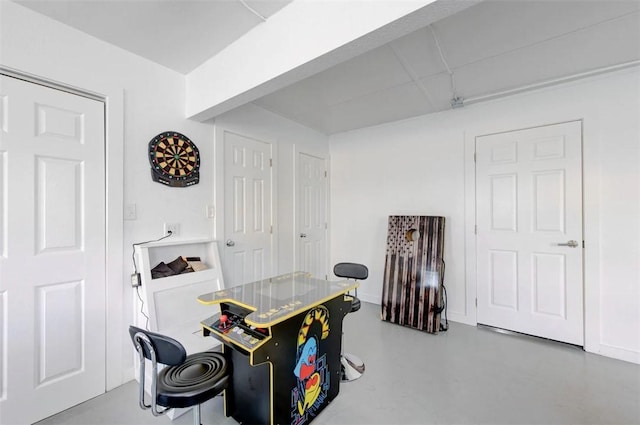 3 Mazatlan Dr, Rockport, TX 78382 - office area with finished concrete flooring