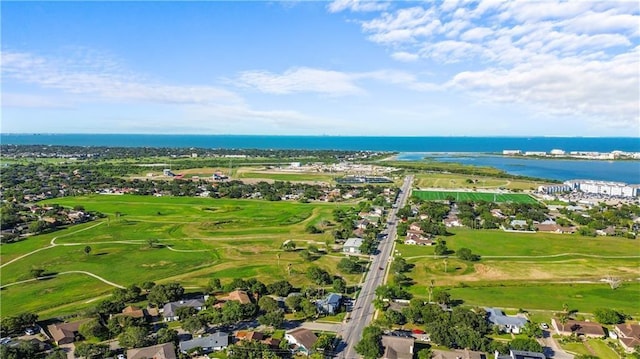 1301 Easthaven Dr, Corpus Christi, TX 78412 - aerial view of property and surrounding area with a nearby body of water and a golf club