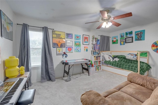 7506 Bistineau Dr, Corpus Christi, TX 78413 - bedroom with carpet flooring and ceiling fan