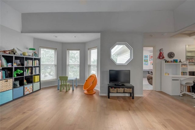7506 Bistineau Dr, Corpus Christi, TX 78413 - living area featuring wood finished floors and baseboards