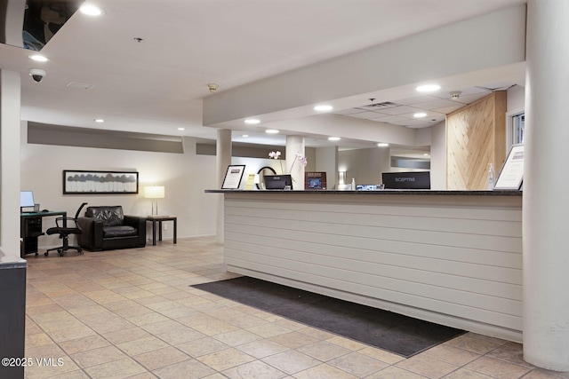 reception area with visible vents