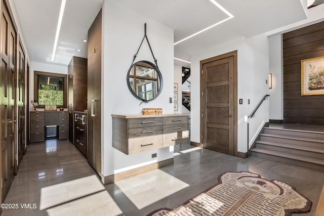 455 Old Creamery Rd, Edwards, CO 81632 - corridor featuring dark tile patterned floors and baseboards