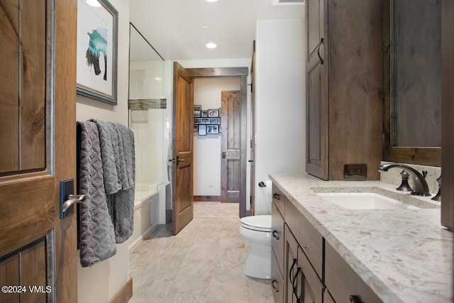 1288 E Haystacker Dr, Eagle, CO 81631 - full bathroom featuring vanity, toilet, and shower / tub combination