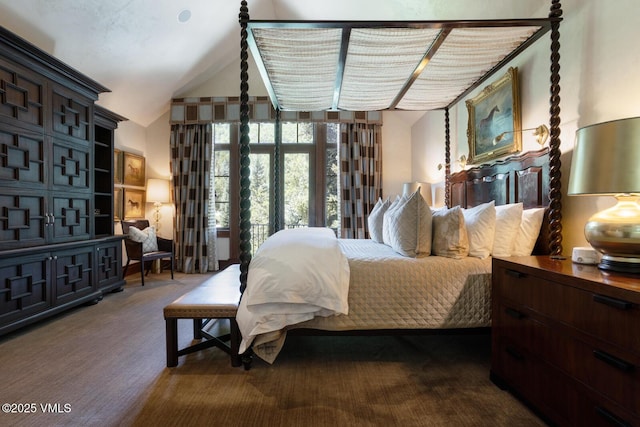 153 Village Walk, Beaver Creek, CO 81620 - bedroom featuring lofted ceiling