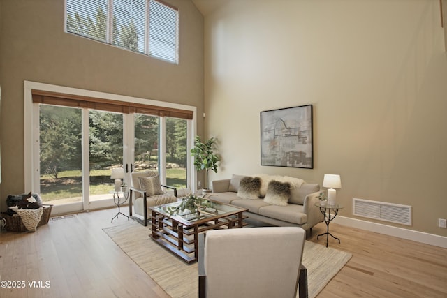 88 E Double Hitch, Eagle, CO 81631 - living area with a towering ceiling and wood finished floors
