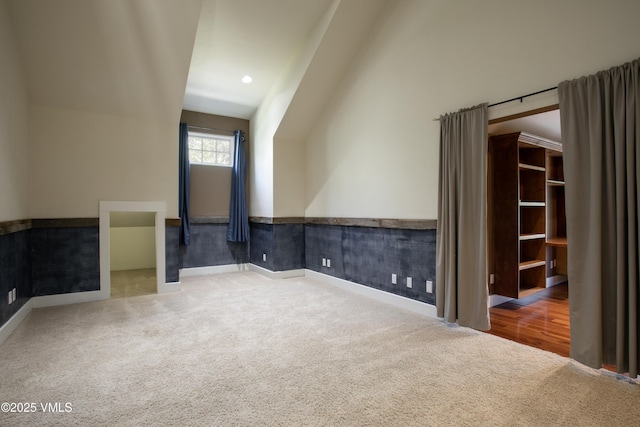88 E Double Hitch, Eagle, CO 81631 - carpeted spare room featuring vaulted ceiling and baseboards