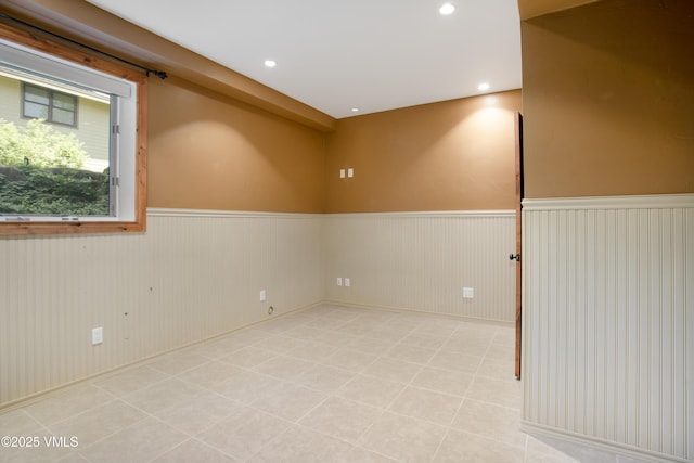 88 E Double Hitch, Eagle, CO 81631 - spare room featuring wainscoting and recessed lighting