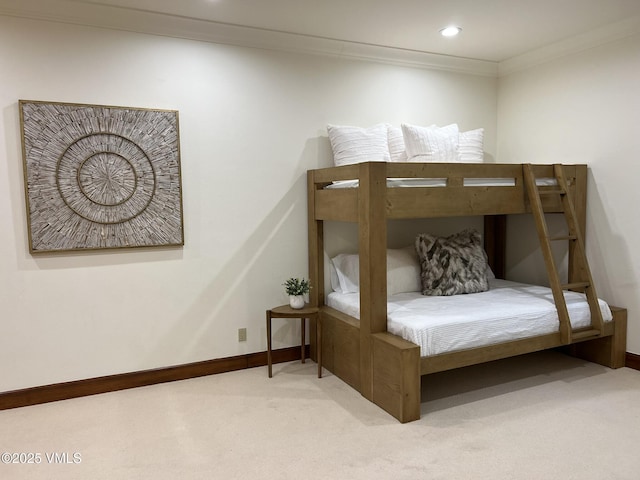 355 Offerson Rd Unit P4, Beaver Creek, CO 81620 - carpeted bedroom with ornamental molding and recessed lighting