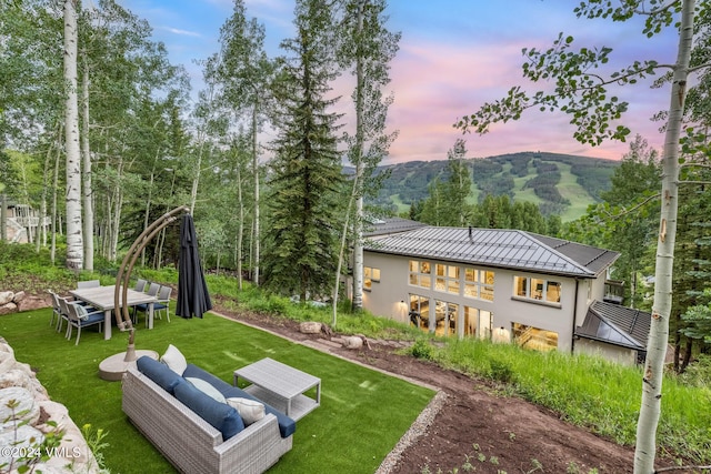 784 Potato Patch Dr Unit W, Vail, CO 81657 - view of grassy yard with a mountain view