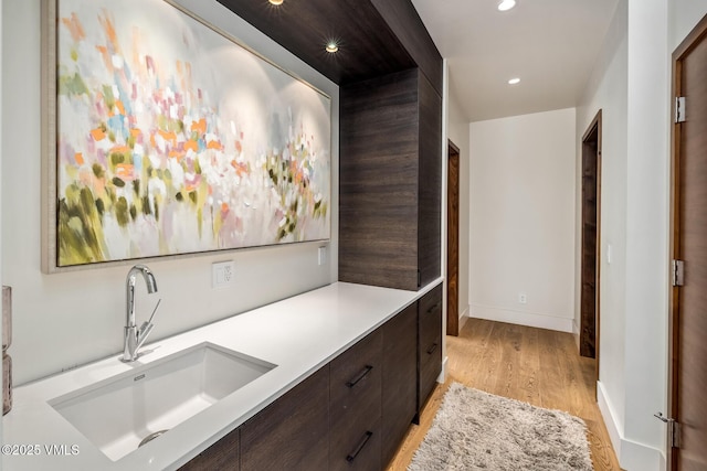 2764 S Frontage Rd, Vail, CO 81657 - bar area featuring recessed lighting and light wood-type flooring