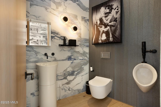 1092 Fourth Of July Rd, Eagle, CO 81631 - half bathroom with toilet and wood finished floors