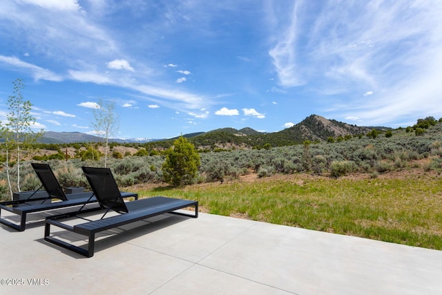 1092 Fourth Of July Rd, Eagle, CO 81631 - view of patio / terrace featuring a mountain view