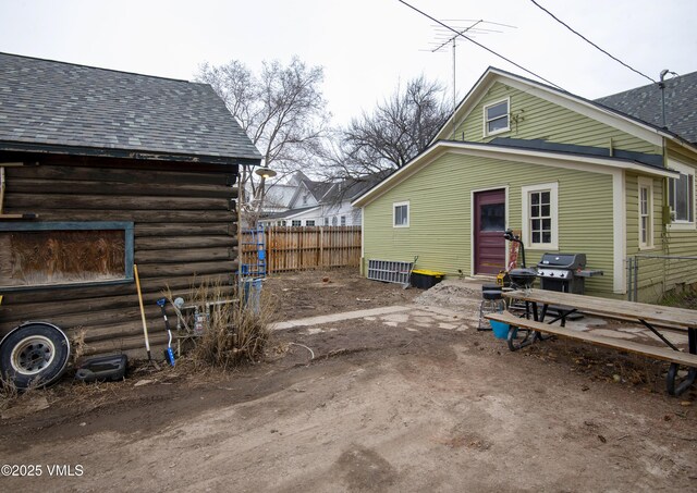 425 Broadway St, Eagle, CO 81631 - back of house with entry steps and fence