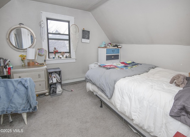 425 Broadway St, Eagle, CO 81631 - carpeted bedroom featuring lofted ceiling and baseboard heating