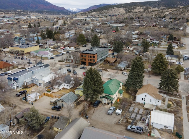 425 Broadway St, Eagle, CO 81631 - drone / aerial view featuring a mountain view