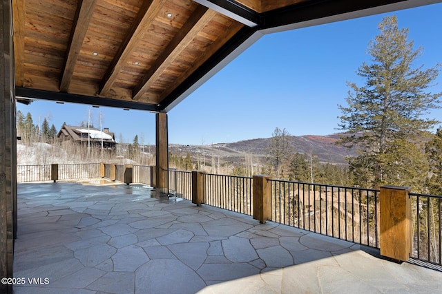 181 Black Bear Trl, Edwards, CO 81632 - view of patio featuring a mountain view