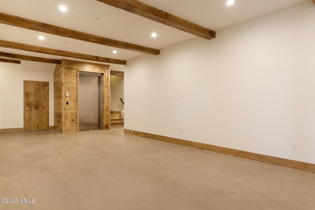 181 Black Bear Trl, Edwards, CO 81632 - finished basement featuring elevator, baseboards, recessed lighting, and stairway