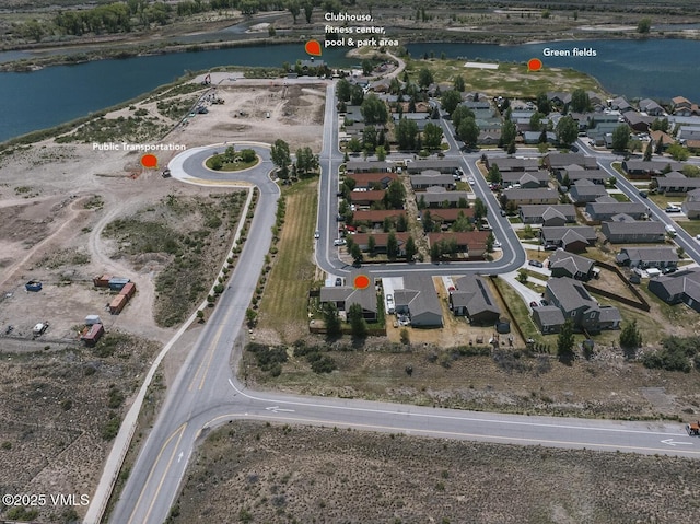 66 Bluegill Loop, Gypsum, CO 81637 - aerial view of property and surrounding area featuring a large body of water and nearby suburban area