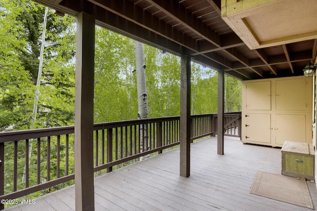 2821 Basingdale Blvd Unit 4, Vail, CO 81657 - view of deck