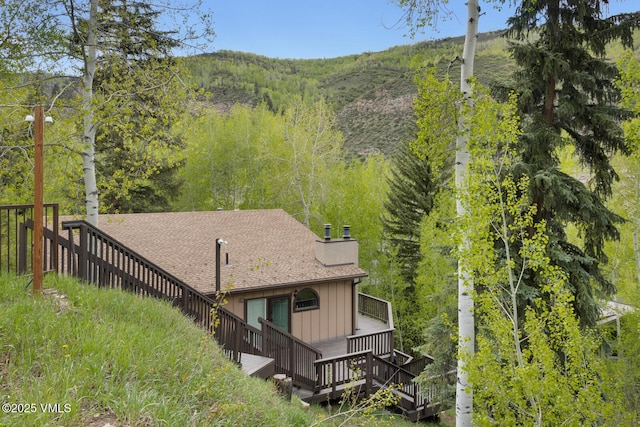 2821 Basingdale Blvd Unit 4, Vail, CO 81657 - aerial view of property and surrounding area featuring mountains
