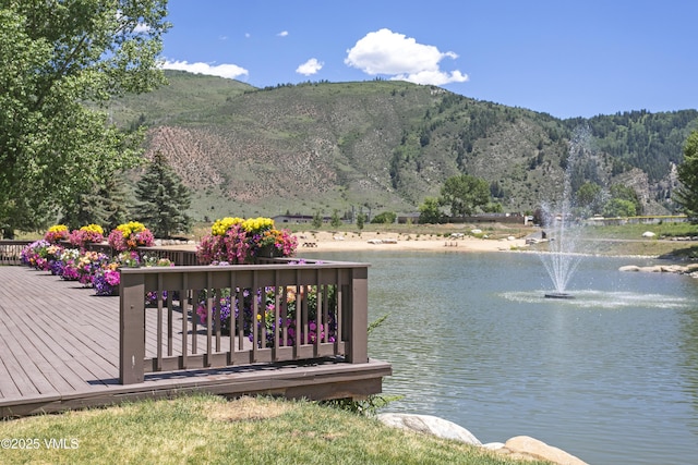 54 Columbine Cir Unit 14, Eagle-Vail, CO 81620 - dock area with a water and mountain view