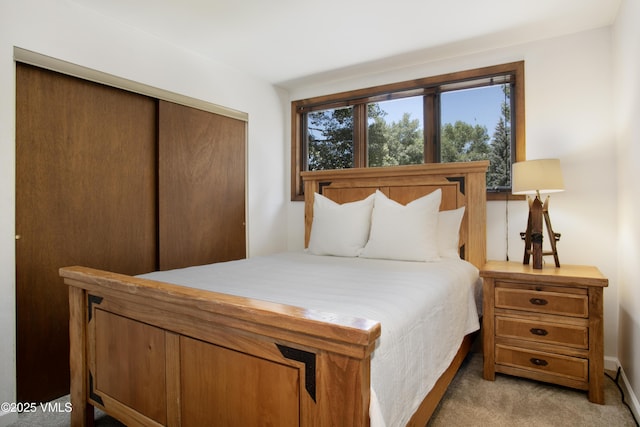 54 Columbine Cir Unit 14, Eagle-Vail, CO 81620 - bedroom with light colored carpet and a closet