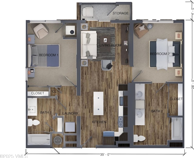 1281 N Frontage Rd W Unit A303, Vail, CO 81657 - view of floor plan / room layout