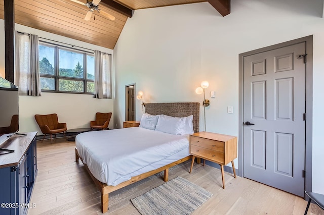 1750 S Frontage Rd W Unit E-3, Vail, CO 81657 - bedroom with light wood-style flooring and wood ceiling