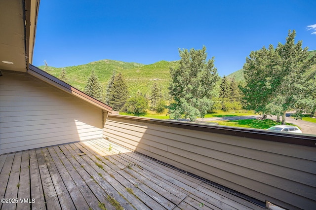 1750 S Frontage Rd W Unit E-3, Vail, CO 81657 - wooden terrace featuring a mountain view