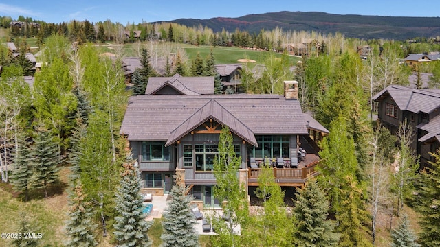 124 Grey Hawk Ln, Edwards, CO 81632 - rear view of property with a mountain view