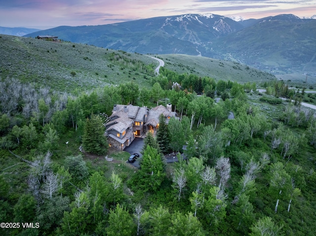 2005 Wildwood Rd, Avon, CO 81620 - aerial view of property's location featuring mountains