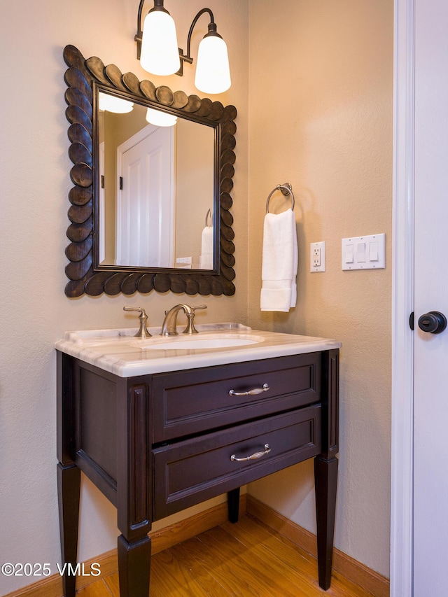 130 Morgan Dr Unit B, Edwards, CO 81632 - bathroom with vanity and wood finished floors