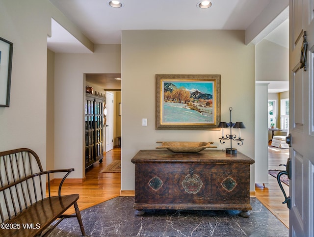 130 Morgan Dr Unit B, Edwards, CO 81632 - hall with recessed lighting, wood finished floors, and baseboards