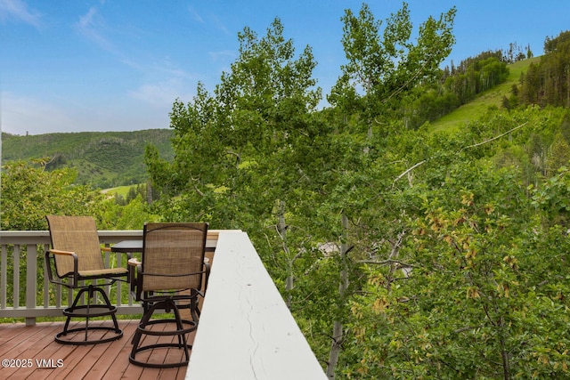 60 Elk Track Ct, Beaver Creek, CO 81620 - deck with a mountain view