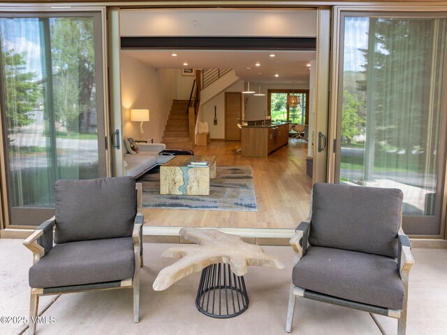 232 Stetson Dr, Edwards, CO 81632 - lobby with stairs and recessed lighting