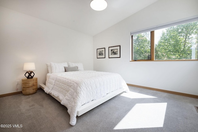232 Stetson Dr, Edwards, CO 81632 - bedroom featuring carpet floors, vaulted ceiling, and multiple windows