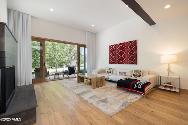 232 Stetson Dr, Edwards, CO 81632 - living room with hardwood / wood-style floors and recessed lighting