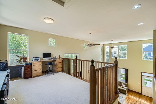 41 Wren Ct, Eagle, CO 81631 - office featuring plenty of natural light, ceiling fan, recessed lighting, and baseboards